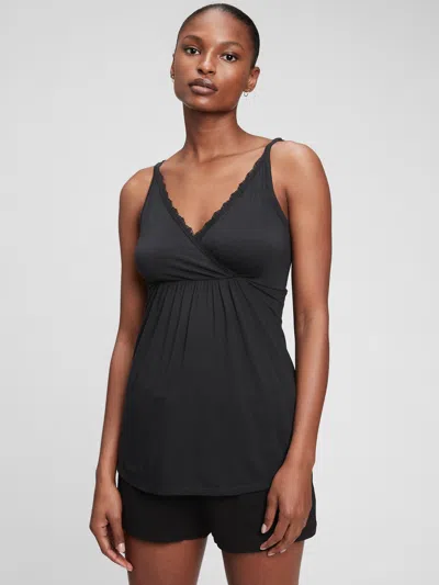 Gap Maternity Modal Sleep Cami In Black