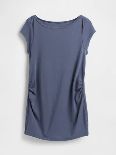 Gap Maternity Modern Boatneck Top In Blue