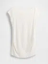 Gap Maternity Modern Boatneck Top In White