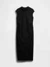 Gap Maternity Modern Mockneck Dress In Black