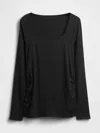 Gap Maternity Modern Square-neck T-shirt In Black