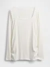 Gap Maternity Modern Square-neck T-shirt In White