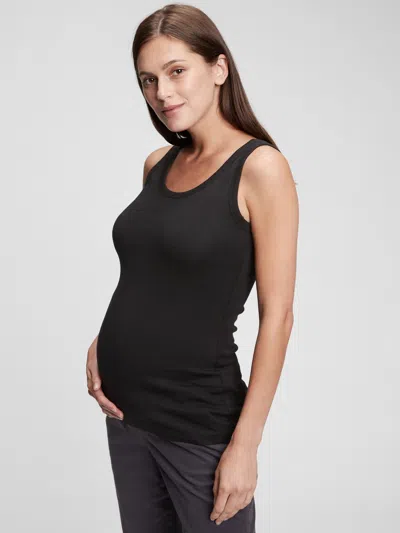 Gap Maternity Modern Tank Top In Black