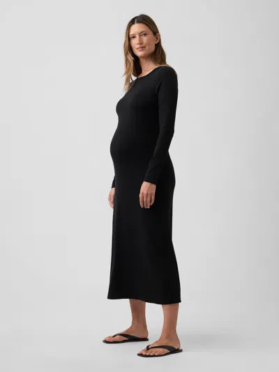 Gap Maternity Modern T-shirt Dress In Black