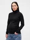 Gap Maternity Modern Turtleneck Shirt In Black