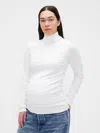 Gap Maternity Modern Turtleneck Shirt In White