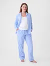 Gap Maternity Poplin Pj Set In Blue Stripe