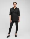 Gap Maternity Popover Shirt In Black