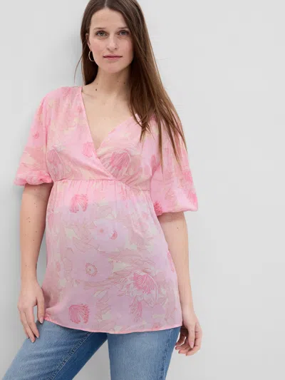 Gap 3pl Ss Woven W In Pink Floral