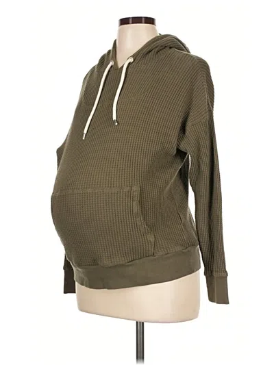 Pre-owned Gap - Maternity Pullover Hoodie In Green