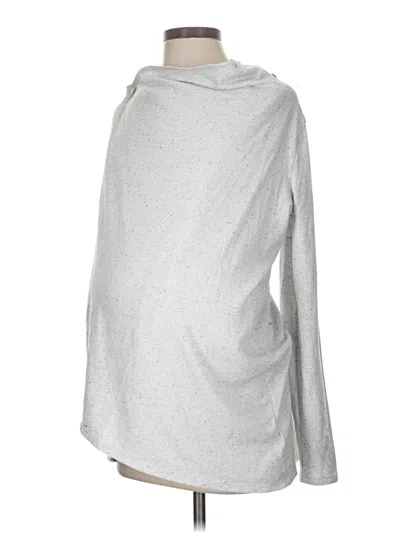 Pre-owned Gap - Maternity Pullover Hoodie In Silver