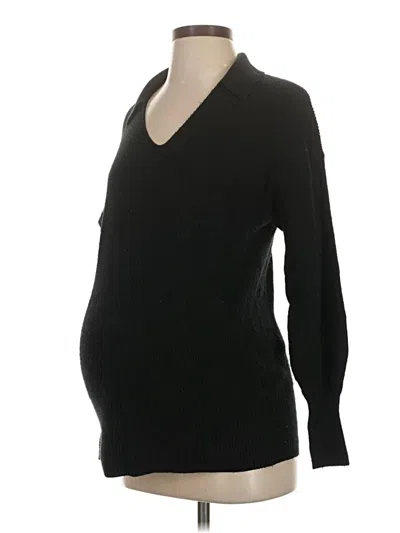 Pre-owned Gap - Maternity Pullover Sweater In Black