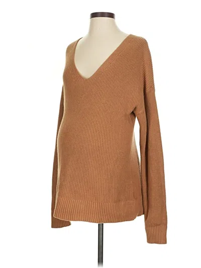 Pre-owned Gap - Maternity Pullover Sweater In Brown