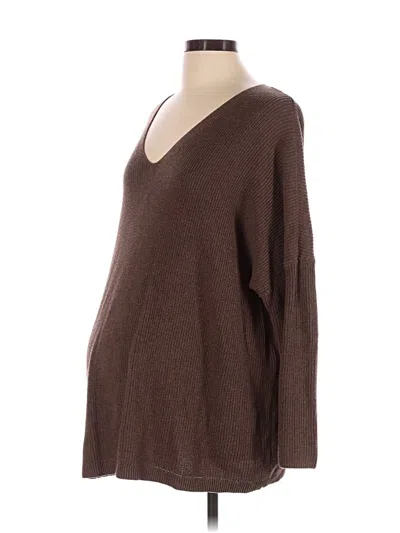 Pre-owned Gap - Maternity Pullover Sweater In Brown