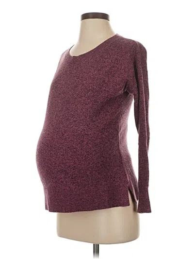 Pre-owned Gap - Maternity Pullover Sweater In Burgundy