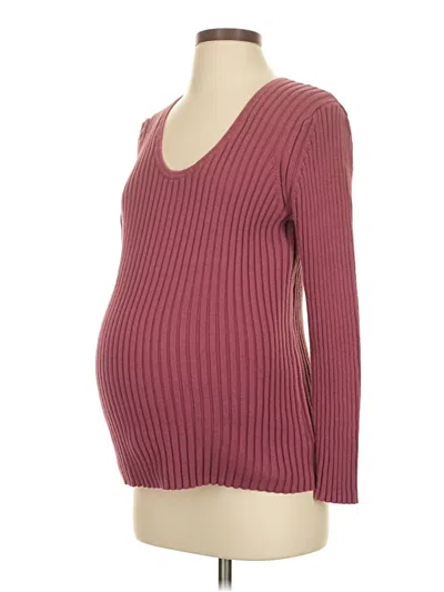 Pre-owned Gap - Maternity Pullover Sweater In Burgundy