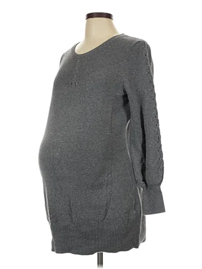 Pre-owned Gap - Maternity Pullover Sweater In Gray