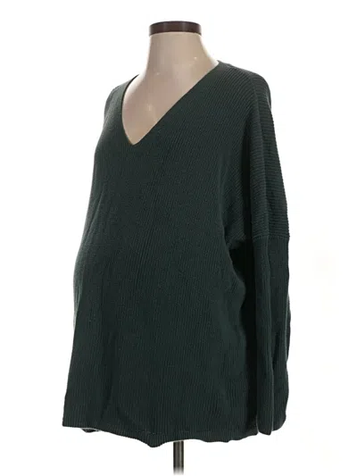 Pre-owned Gap - Maternity Pullover Sweater In Green