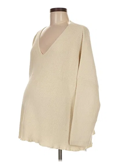 Pre-owned Gap - Maternity Pullover Sweater In White