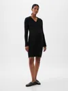 Gap Maternity Rib Mini Sweater Dress In Black