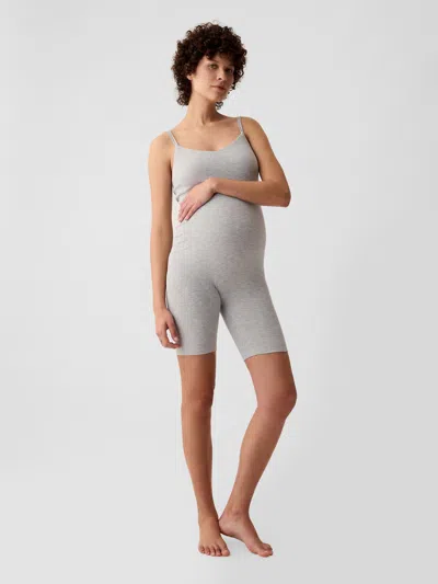 Gap Maternity Rib One-piece In Light Grey