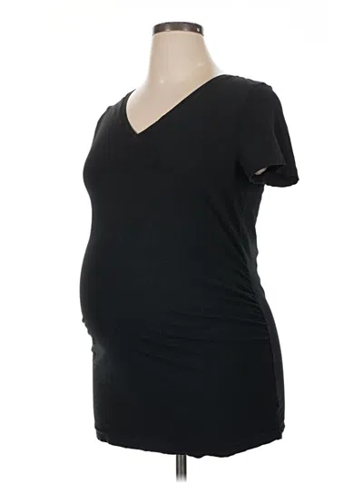 Pre-owned Gap - Maternity Short Sleeve T-shirt In Black