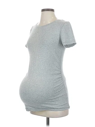 Pre-owned Gap - Maternity Short Sleeve T-shirt In Gray