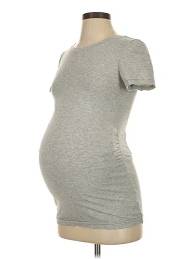 Pre-owned Gap - Maternity Short Sleeve T-shirt In Gray