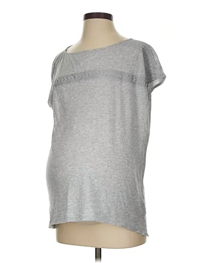 Pre-owned Gap - Maternity Short Sleeve T-shirt In Gray