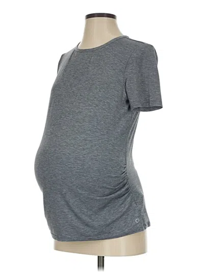 Pre-owned Gap - Maternity Short Sleeve T-shirt In Gray