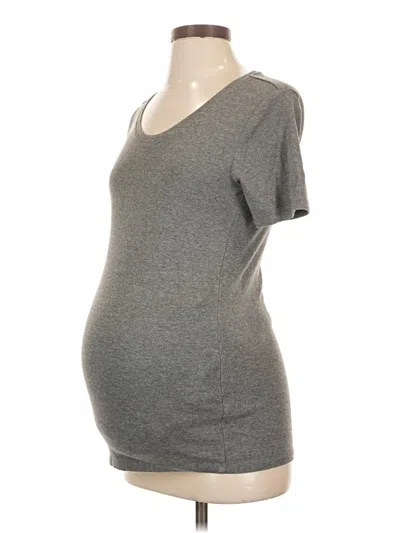 Pre-owned Gap - Maternity Short Sleeve T-shirt In Gray