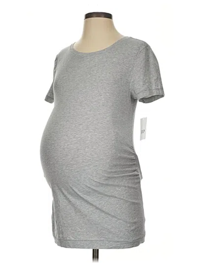Pre-owned Gap - Maternity Short Sleeve T-shirt In Gray
