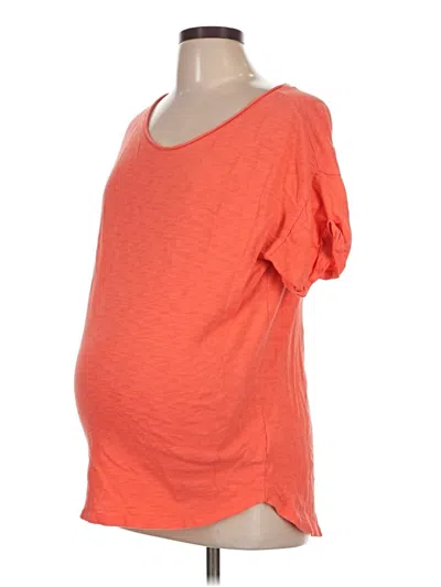 Pre-owned Gap - Maternity Short Sleeve T-shirt In Orange