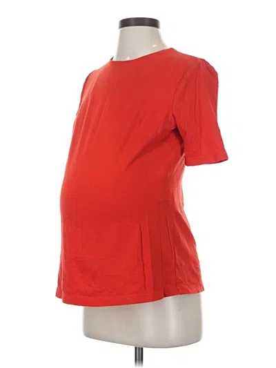 Pre-owned Gap - Maternity Short Sleeve T-shirt In Red