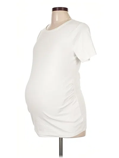 Pre-owned Gap - Maternity Short Sleeve T-shirt In White