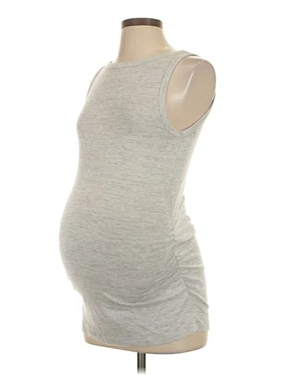 Pre-owned Gap - Maternity Sleeveless Top Gray Scoop Neck Tops