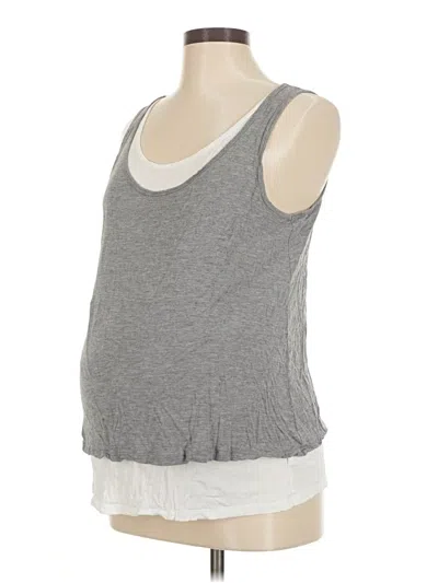 Pre-owned Gap - Maternity Sleeveless T-shirt In Gray