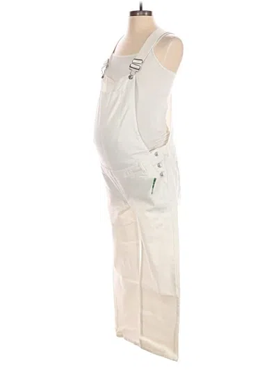 Pre-owned Gap - Maternity Snow Pants With Bib In White