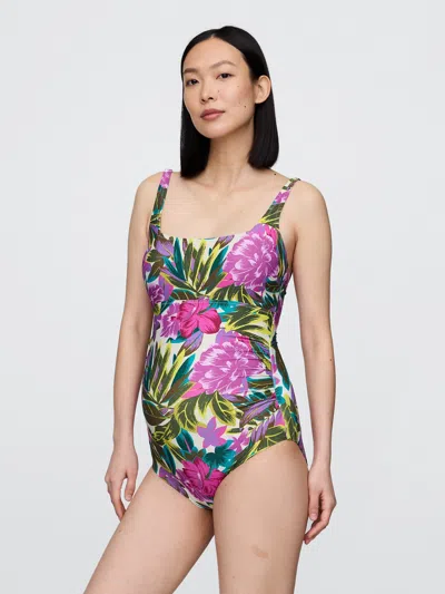 Gap Maternity Square Neck One-piece Swimsuit