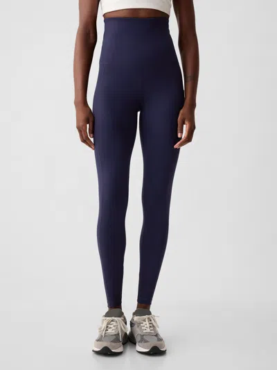 Gap Maternity Support Full Length Leggings In Navy Blue