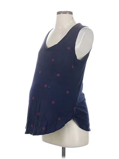Pre-owned Gap - Maternity Tank Top Blue Sweetheart Neckline Tops