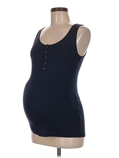 Pre-owned Gap - Maternity Tank Top Blue Sweetheart Neckline Tops