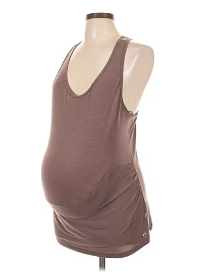 Pre-owned Gap - Maternity Tank Top Brown Plunge Neckline Tops
