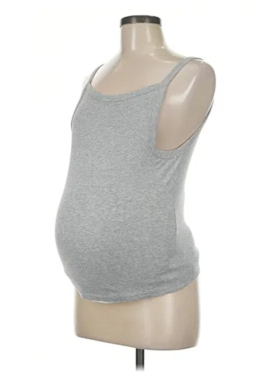Pre-owned Gap - Maternity Tank Top Gray Strapless Neckline Tops