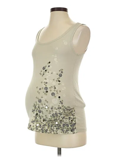 Pre-owned Gap - Maternity Tank Top Silver Strapless Neckline Tops