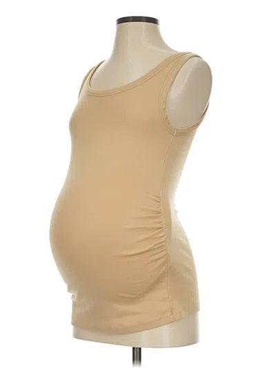 Pre-owned Gap - Maternity Tank Top Tan Strapless Neckline Tops