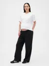 Gap Maternity Under Belly 365 Wide-leg Trousers In Black