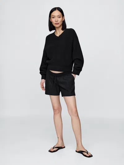 Gap Maternity Under Belly Linen-cotton Easy Shorts