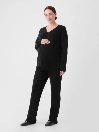 Gap Maternity V-neck Sweater In Black