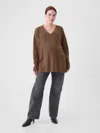 Gap Maternity V-neck Sweater In Cozy Brown